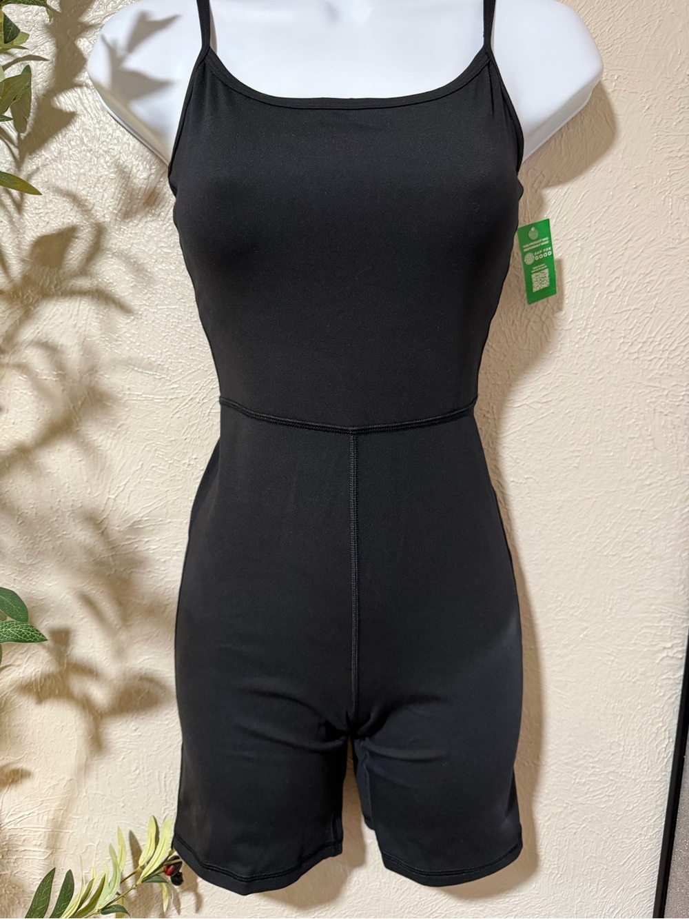 GAPFit Black Sleeveless Fitted Romper